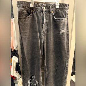 H&M Women's Charcoal Relaxed Jeans